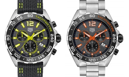 Tag Heuer Formula 1 Chronograph Ceramic Black Dial Silver Steel Strap Watch for Men - CAZ101AH.BA0842