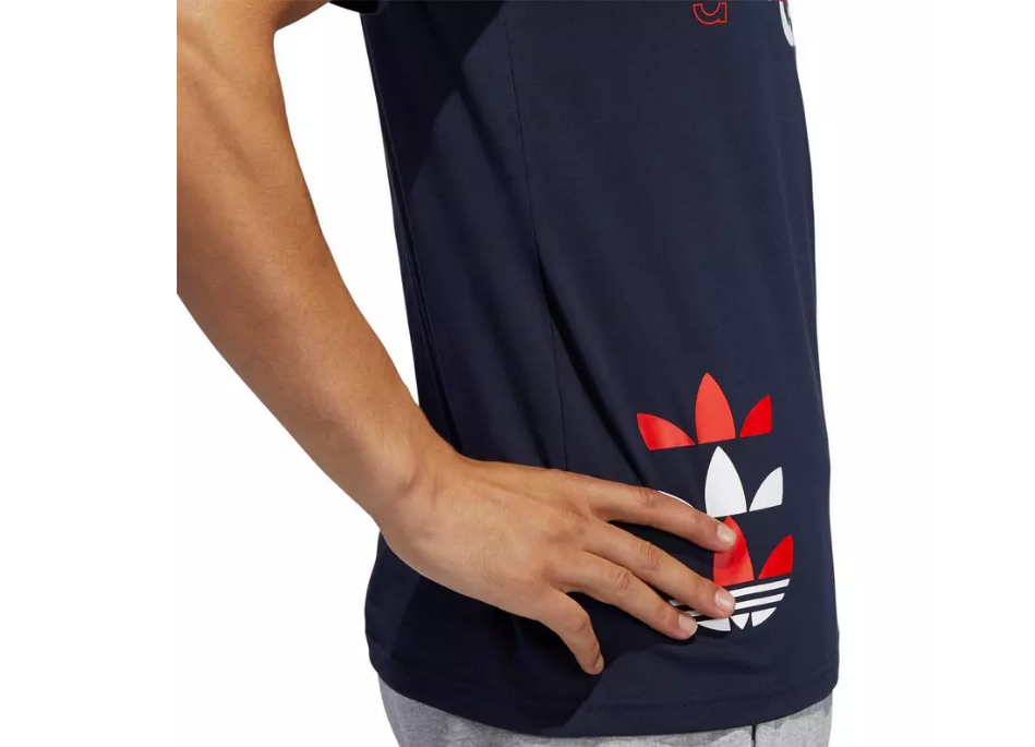 Adidas Original LOGO PLAY SS T-SHIRT TEE Men’s - NAVY RED