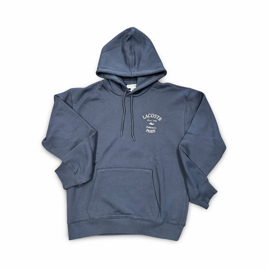 LACOSTE CLASSIC  FIT GRAPHITE PARIS HOODIE FLEECE -Men’s  / DARK GREY