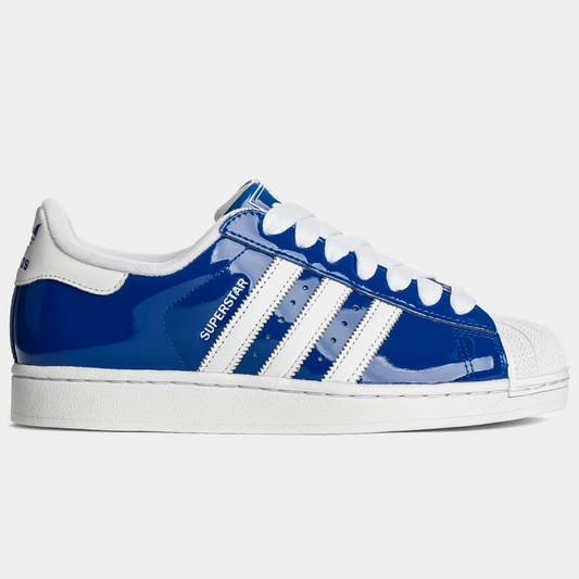 ADIDAS ORIGINAL SUPERSTAR  II  PATENT LEATHER Men’s -ROYAL BLUE/WHITE