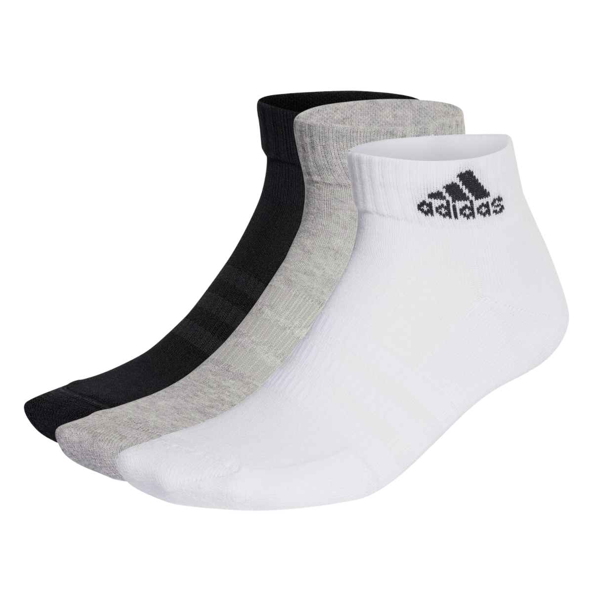 Adidas Cushioned Sportswear Ankle Socks (3 Pack | 3 Colours)