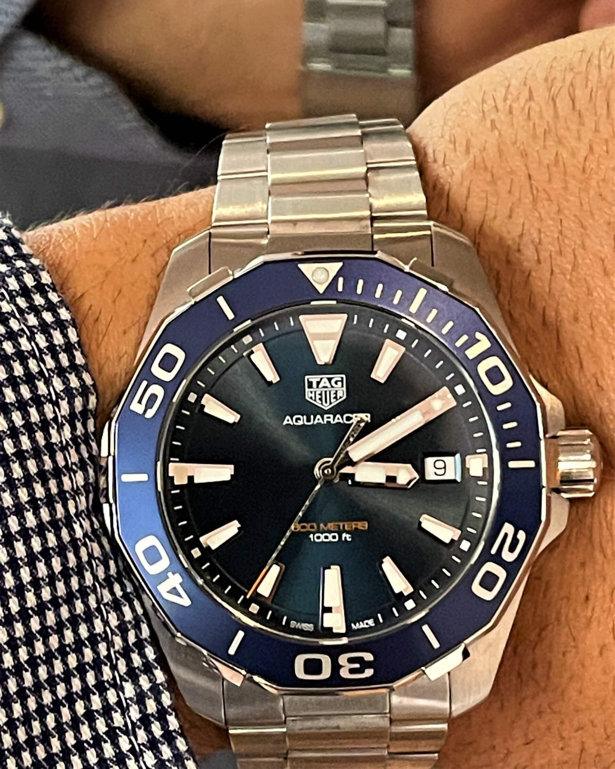 Tag Heuer Aquaracer Blue Dial Watch for Men - WAY111C.BA0928