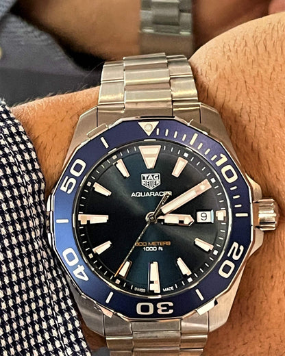 Tag Heuer Aquaracer Blue Dial Watch for Men - WAY111C.BA0928