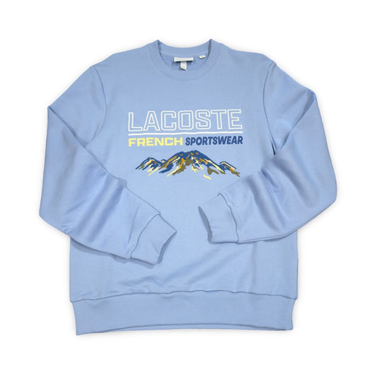 LACOSTE LOOSE-FIT OVERSIZED LOGO FLEECE SWEATSHIRT -Men’s-PURPLE-5QD