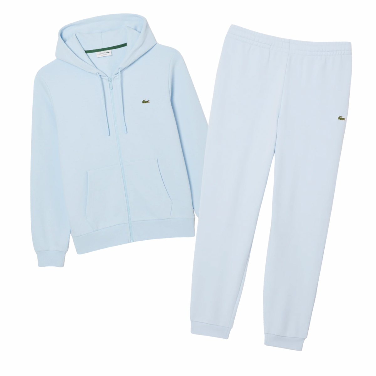 LACOSTE FUll ZIP HOODED CLASSIC SWEATSUIT Men’s -LIGHT BLUE-T01