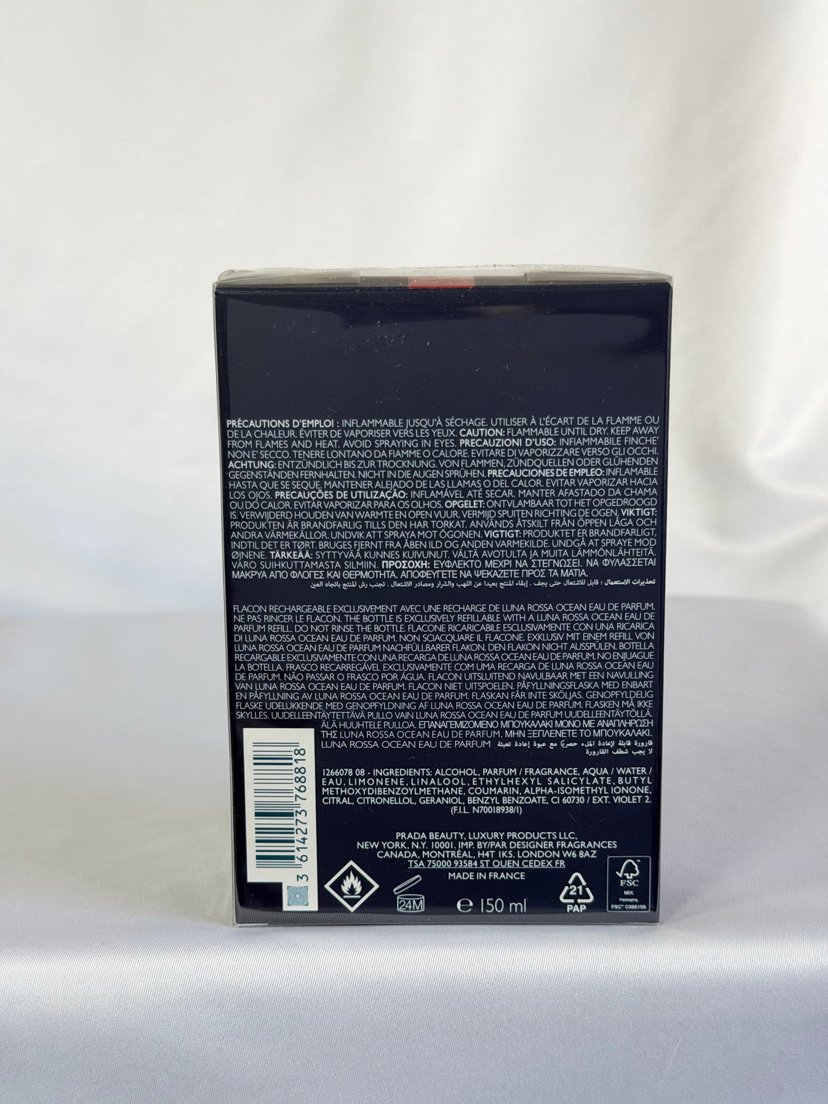 Prada Luna Rossa Ocean Eau de Parfum Refillable 150ml