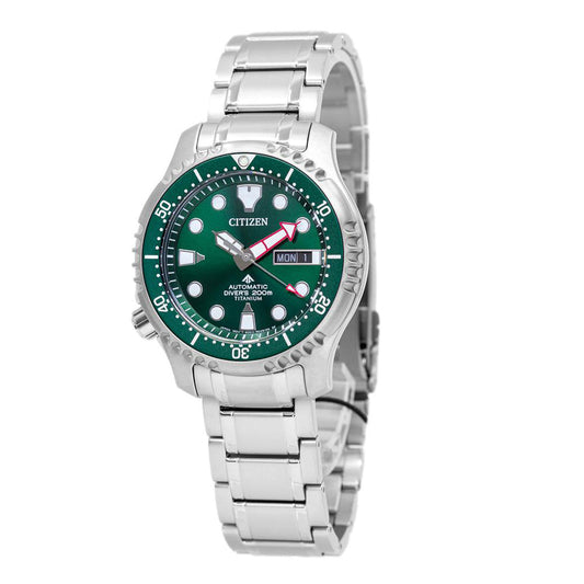 Citizen NY0100-50X Diver's Super Titanium 200mt Green Watch