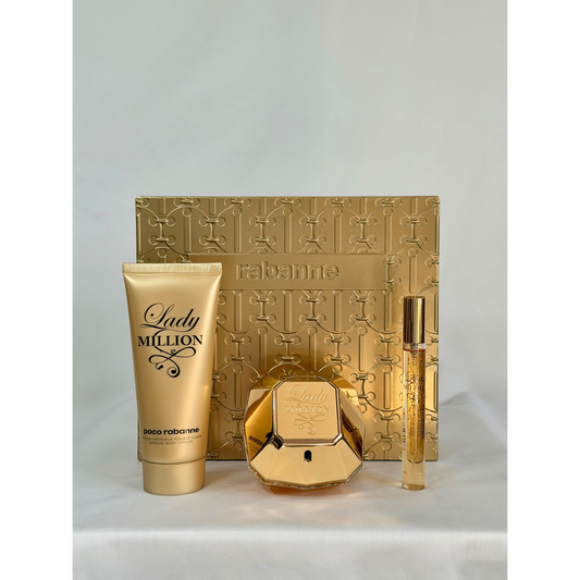 Paco Rabanne Lady Million Gift Set for Her 80ml,100ml & 10ml