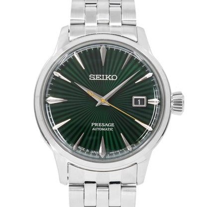 Seiko Men's SRPE15J1 Presage Green Dial Watch