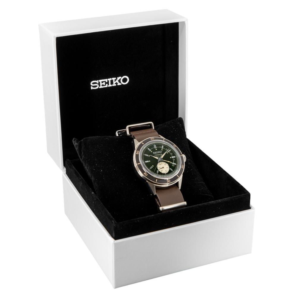 Seiko Men's SSA451J1 Presage Green Dial Watch