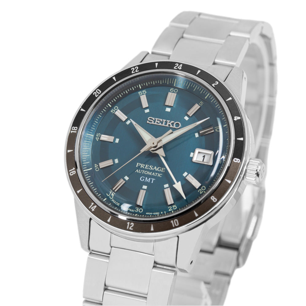 Seiko Men's SSK009J1 Presage Style 60's Auto GMT