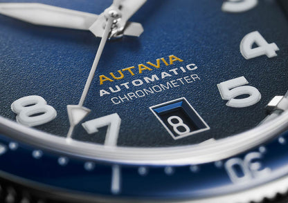 Tag Heuer Autavia Calibre 5 Automatic Blue Dial Brown Leather Strap Watch for Men - WBE5116.FC8266