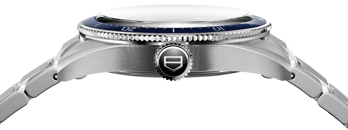 Tag Heuer Autavia Automatic Blue Dial Silver Steel Strap Watch for Men - WBE5116.EB0173