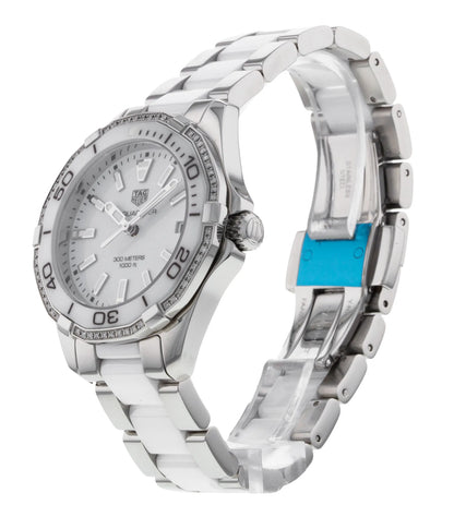 Tag Heuer Aquaracer Diamonds White Dial Two Tone Steel Strap Watch for Women - WAY131H.BA0914