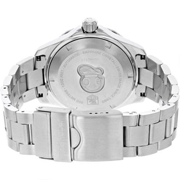 Tag Heuer Aquaracer Automatic Black Dial Silver Steel Strap Watch for Men - WAY2110.BA0928