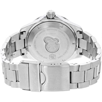 Tag Heuer Aquaracer Automatic Black Dial Silver Steel Strap Watch for Men - WAY2110.BA0928
