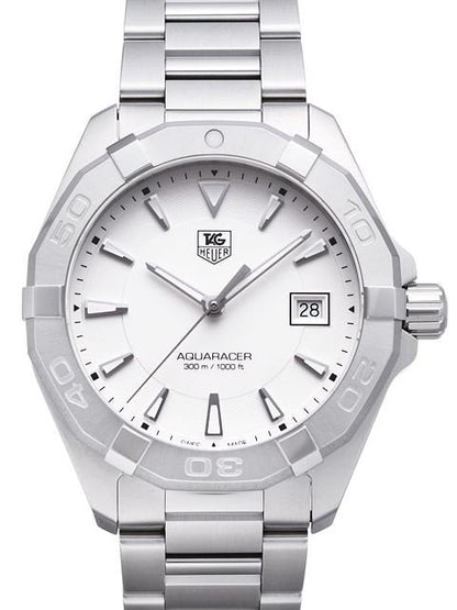 Tag Heuer Aquaracer White Dial Watch for Men - WAY1111.BA0928
