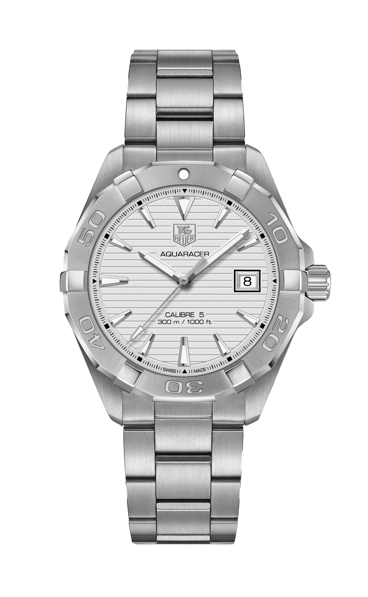 Tag Heuer Aquaracer White Dial Watch for Men - WAY2111.BA0928