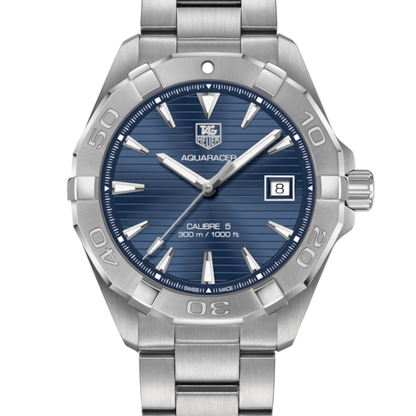 Tag Heuer Aquaracer Automatic Blue Dial Silver Steel Strap Watch for Men - WAY2112.BA0928