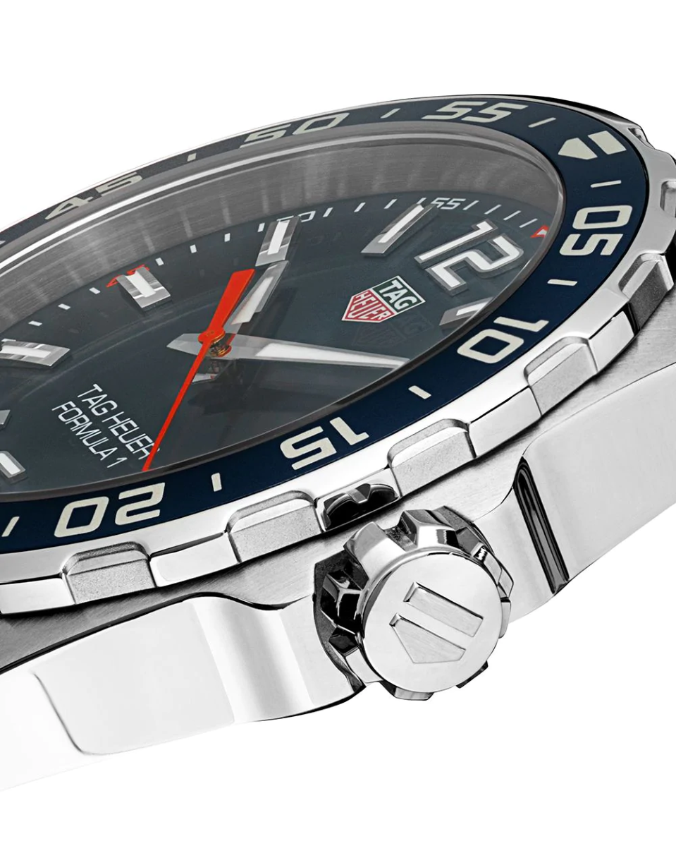 Tag Heuer Formula 1 Quartz Blue Dial Silver Steel Strap Watch for Men - WAZ1010.BA0842