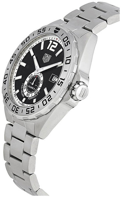 Tag Heuer Formula 1 Automatic Black Dial Silver Steel Strap Watch for Men - WAZ2012.BA0842