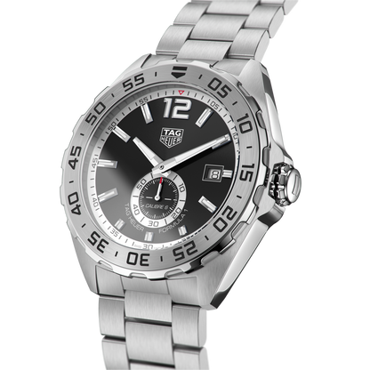 Tag Heuer Formula 1 Automatic Black Dial Silver Steel Strap Watch for Men - WAZ2012.BA0842