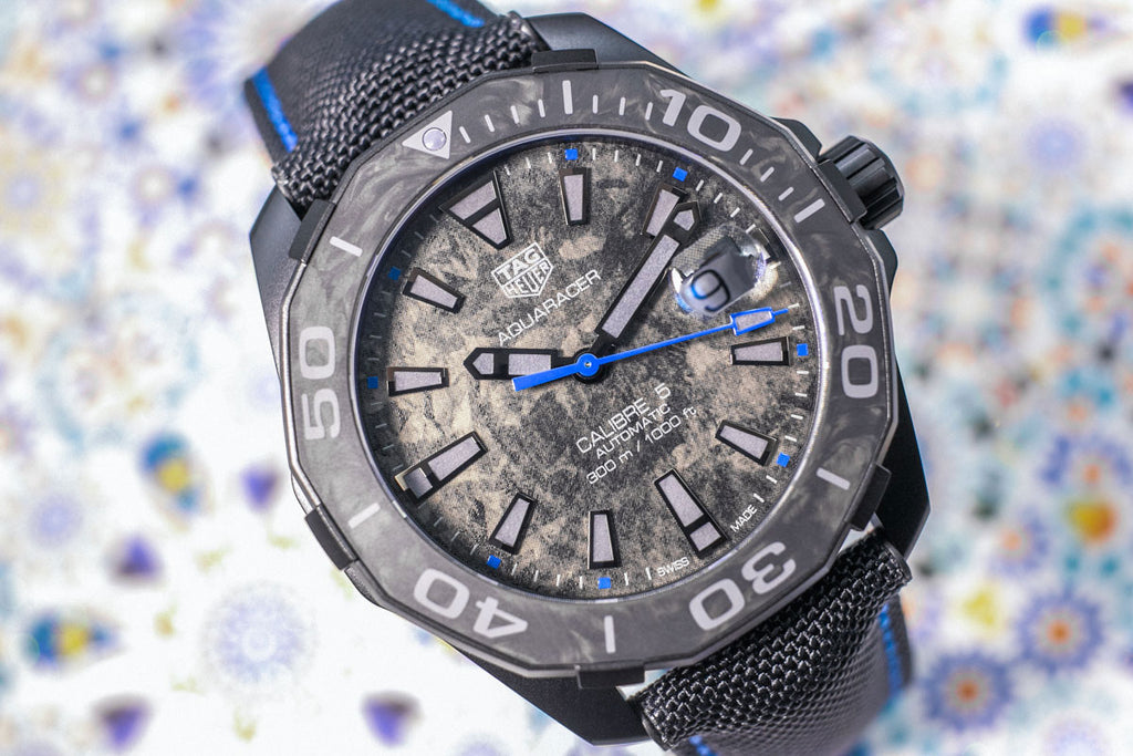 Tag Heuer Aquaracer Carbon Dial Watch for Men -  WBD218C.FC6447