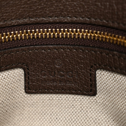 GG Supreme Monogram Textured Dollar Calfskin Blondie Chain Shoulder Flap Bag Beige Ebony New Acero