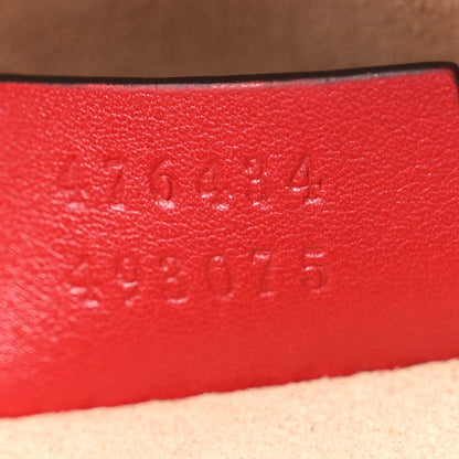 Calfskin Matelasse GG Marmont Belt Bag 75 30 Hibiscus Red