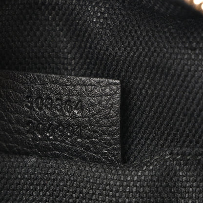 Snakeskin Small Soho Disco Bag Black