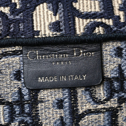 Oblique Large Book Tote Blue Multicolor