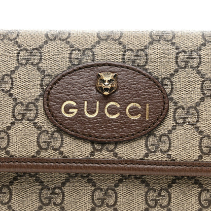 GG Supreme Monogram Neo Vintage Web Belt Bag Brown