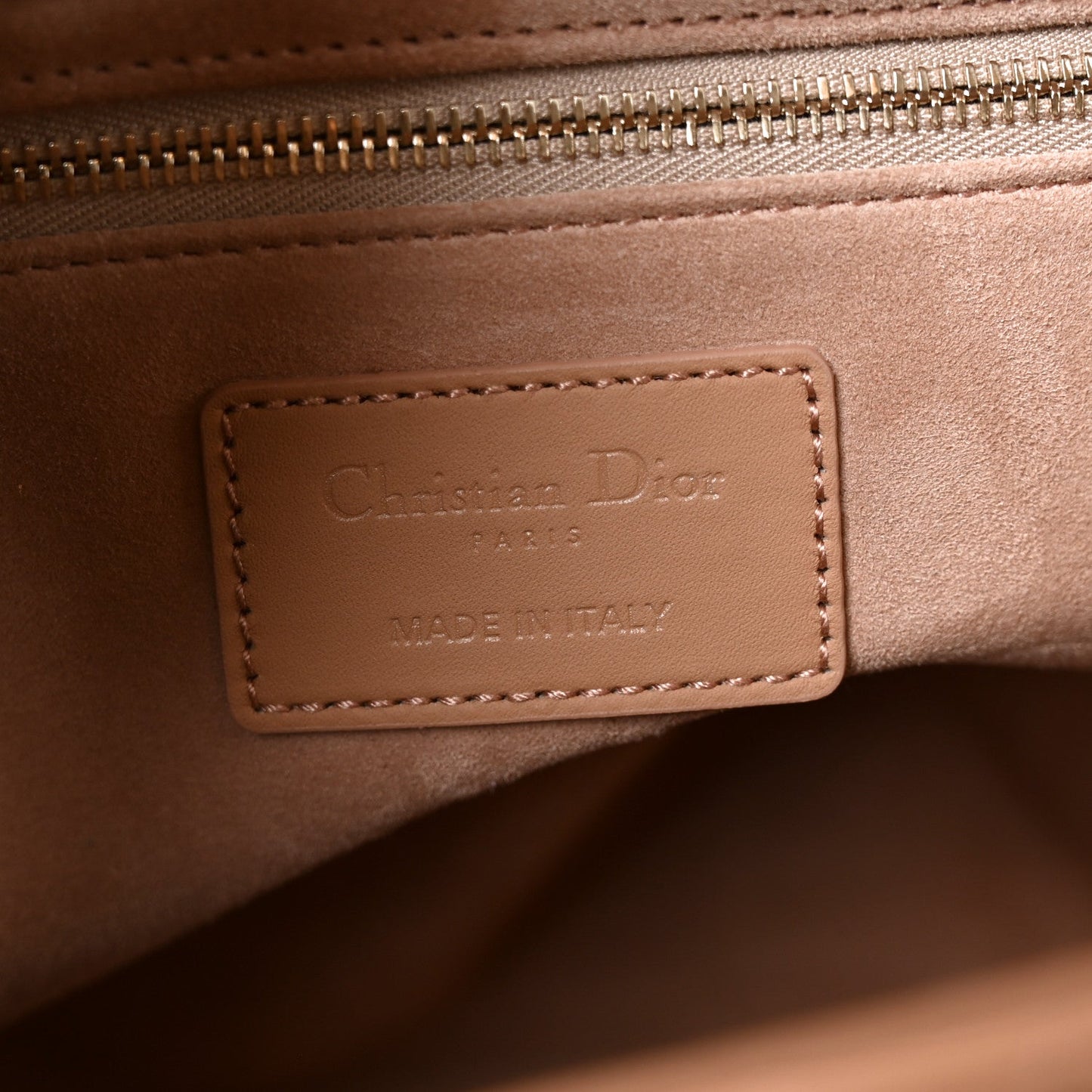 Ultra Matte Calfskin Cannage Large Lady Dior Beige