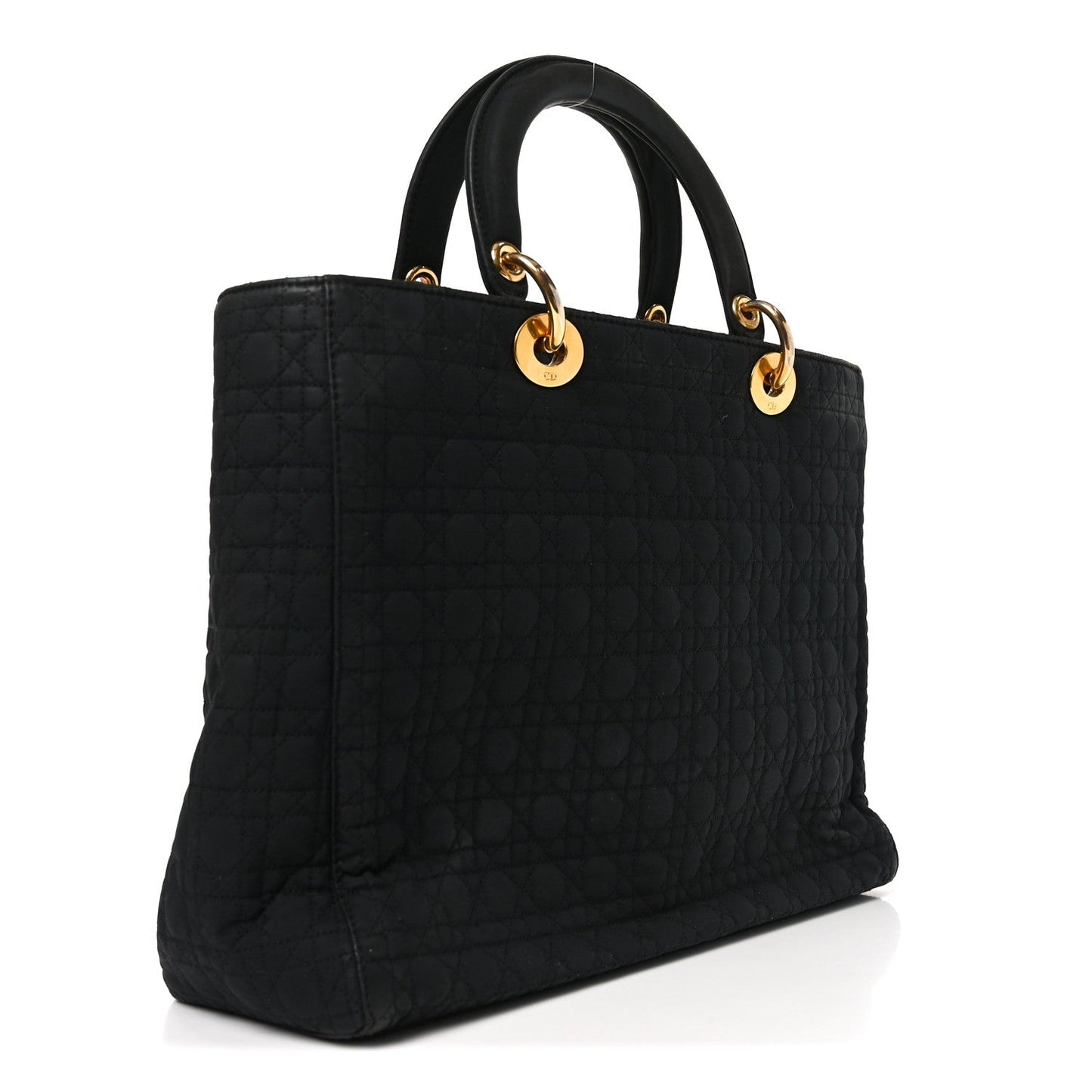 Nylon Cannage Large Lady Dior Black