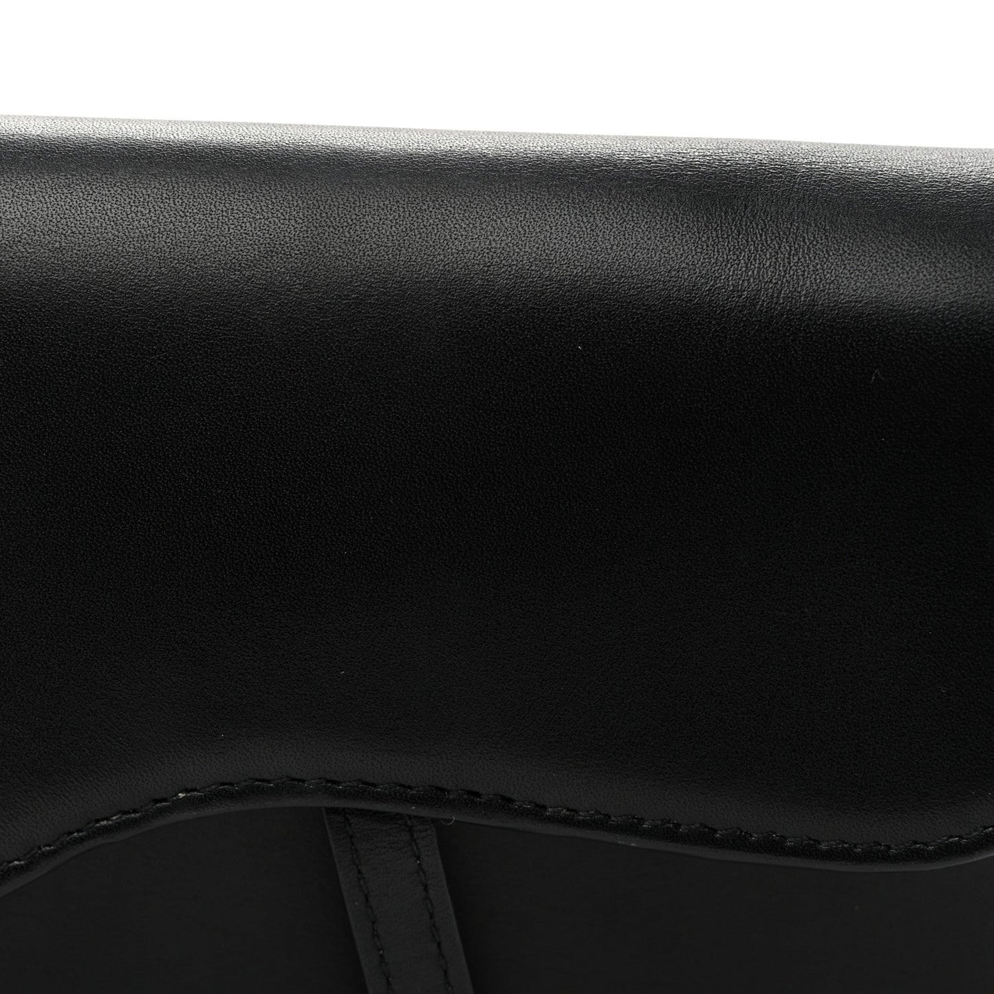 Calfskin Saddle Belt Bag Black