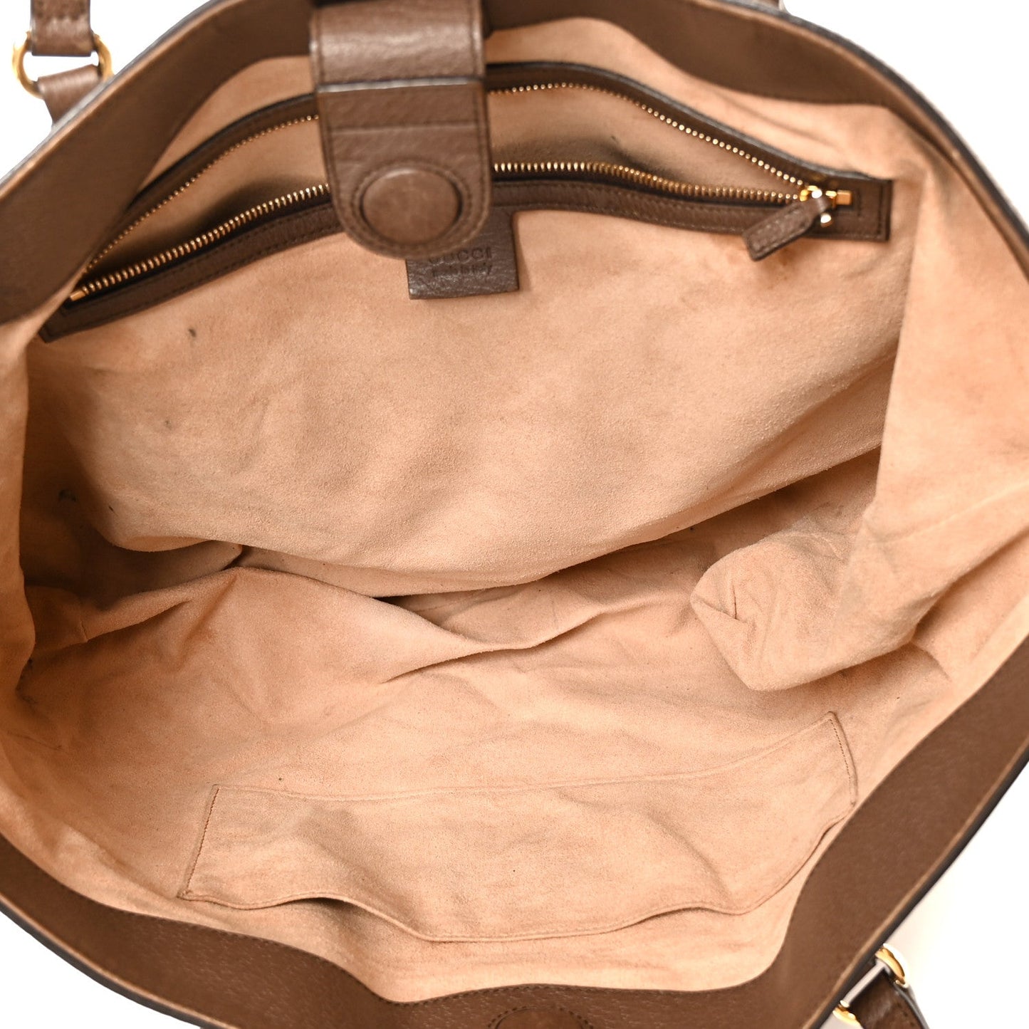 GG Supreme Monogram Medium Ophidia Shopping Tote Brown