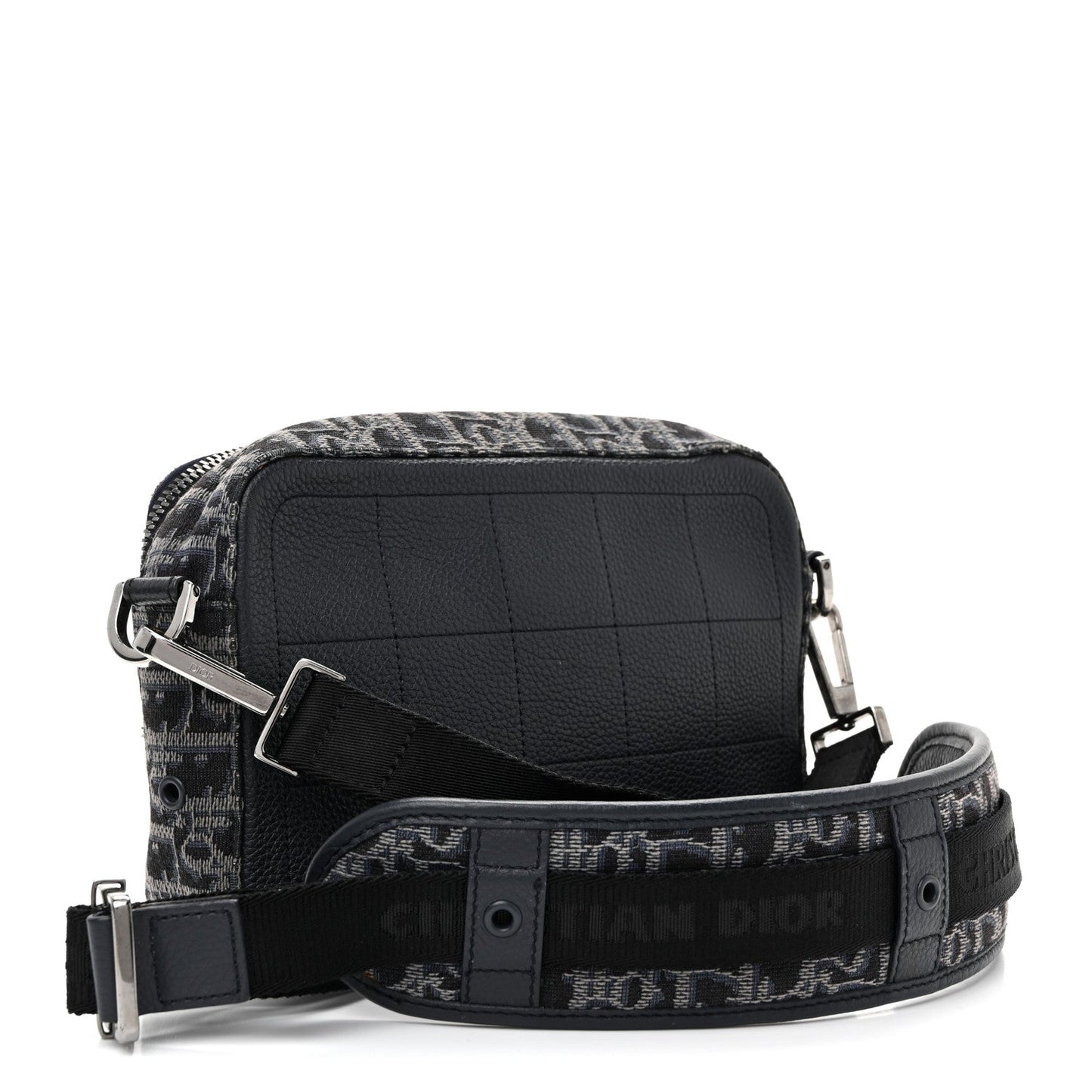 HOMME Oblique Jacquard Safari Messenger Navy Blue