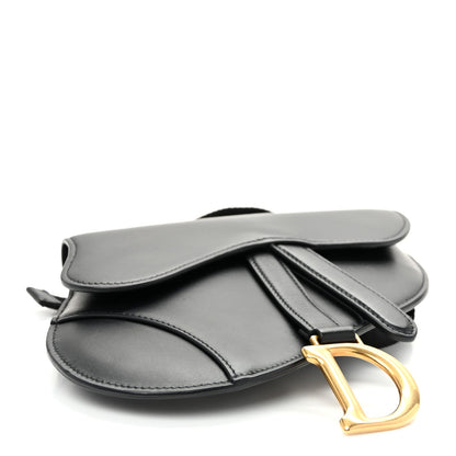 Calfskin Saddle Belt Bag Black