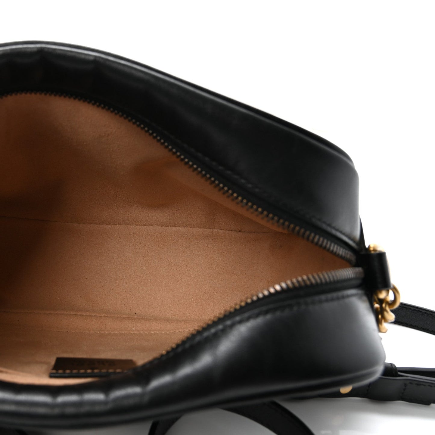 Calfskin Matelasse Small GG Marmont Chain Shoulder Bag Black