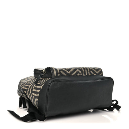 GG Supreme Monogram Caleido Medium Day Backpack Black