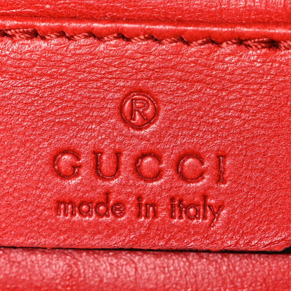 Patent Microguccissima Small Broadway Clutch Red