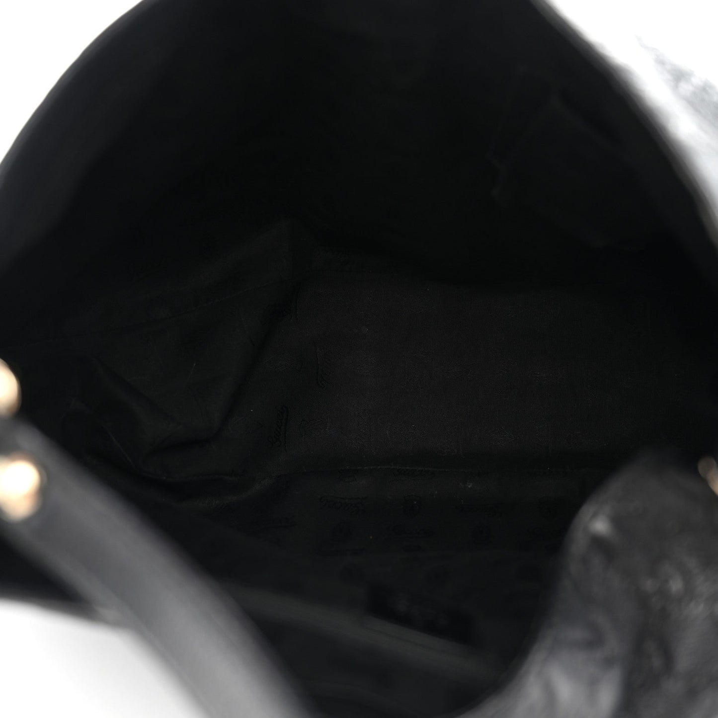 Guccissima Large New Ladies Web Hobo Black