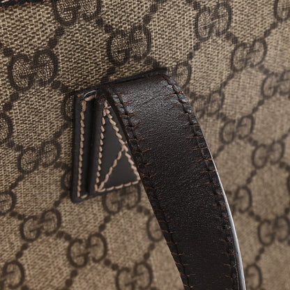 GG Supreme Monogram Small Joy Tote Dark Brown