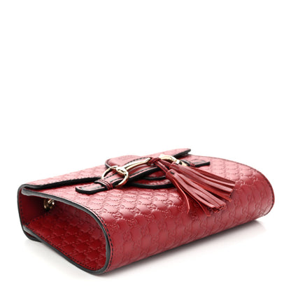 Soft Microguccissima Mini Emily Chain Shoulder Bag Rosso
