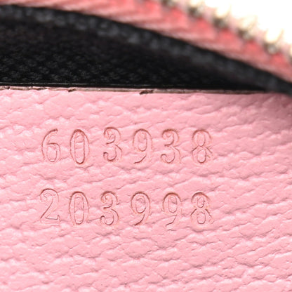 GG Supreme Monogram Psychedelic Round Shoulder Bag Black Multicolor Sugar Pink