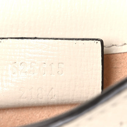 GG Supreme Monogram Azalea Calfskin Mini Horsebit 1955 Crossbody Bag Beige Ebony Mystic White