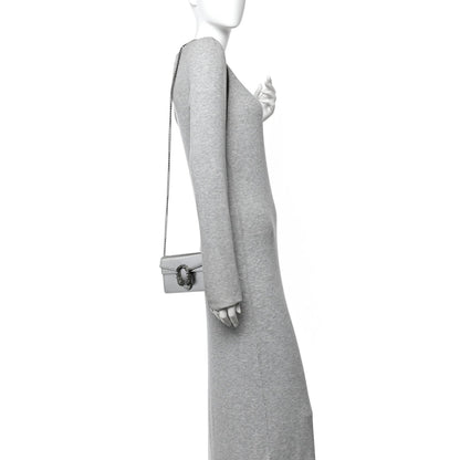 Metallic Calfskin Super Mini Dionysus Shoulder Bag Silver