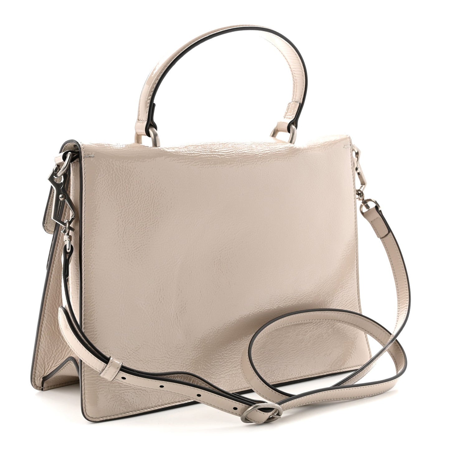 Crinkled Patent Medium Dionysus Top Handle Bag Sphinx