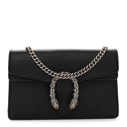 Calfskin Super Mini Dionysus Shoulder Bag Black