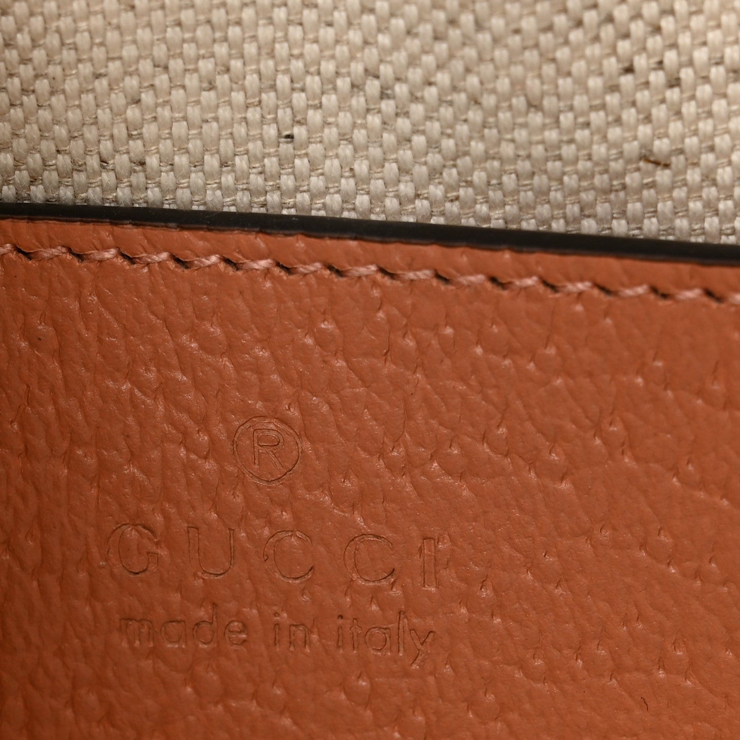 Monogram Textured Dollar Calfskin Mini Ophidia Shoulder Bag Cloche Rose Pink